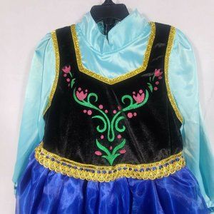 NWOT Frozen Princess Anna Party Dress Up Costume Gown Girl’s 5-6T